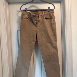 GAP Women's High Rise Tan Jeans